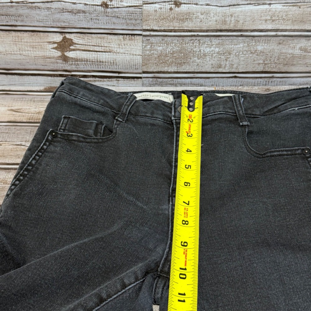 Pilcro High-Rise Denim Legging Womens Size 29 Black Skinny Jeans Anthropologie - Picture 8 of 9